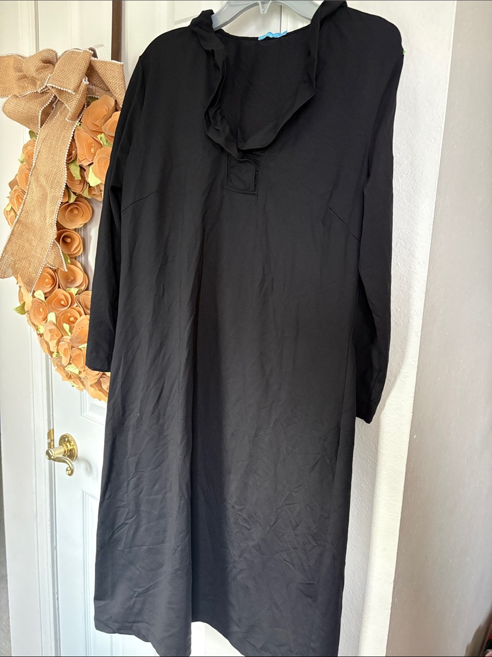 J. McLaughlin 3/4 sleeve black dress